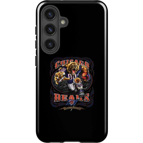 Liquid Blue NFL Chicago Bears Running Back Galaxy S25 Impact Case